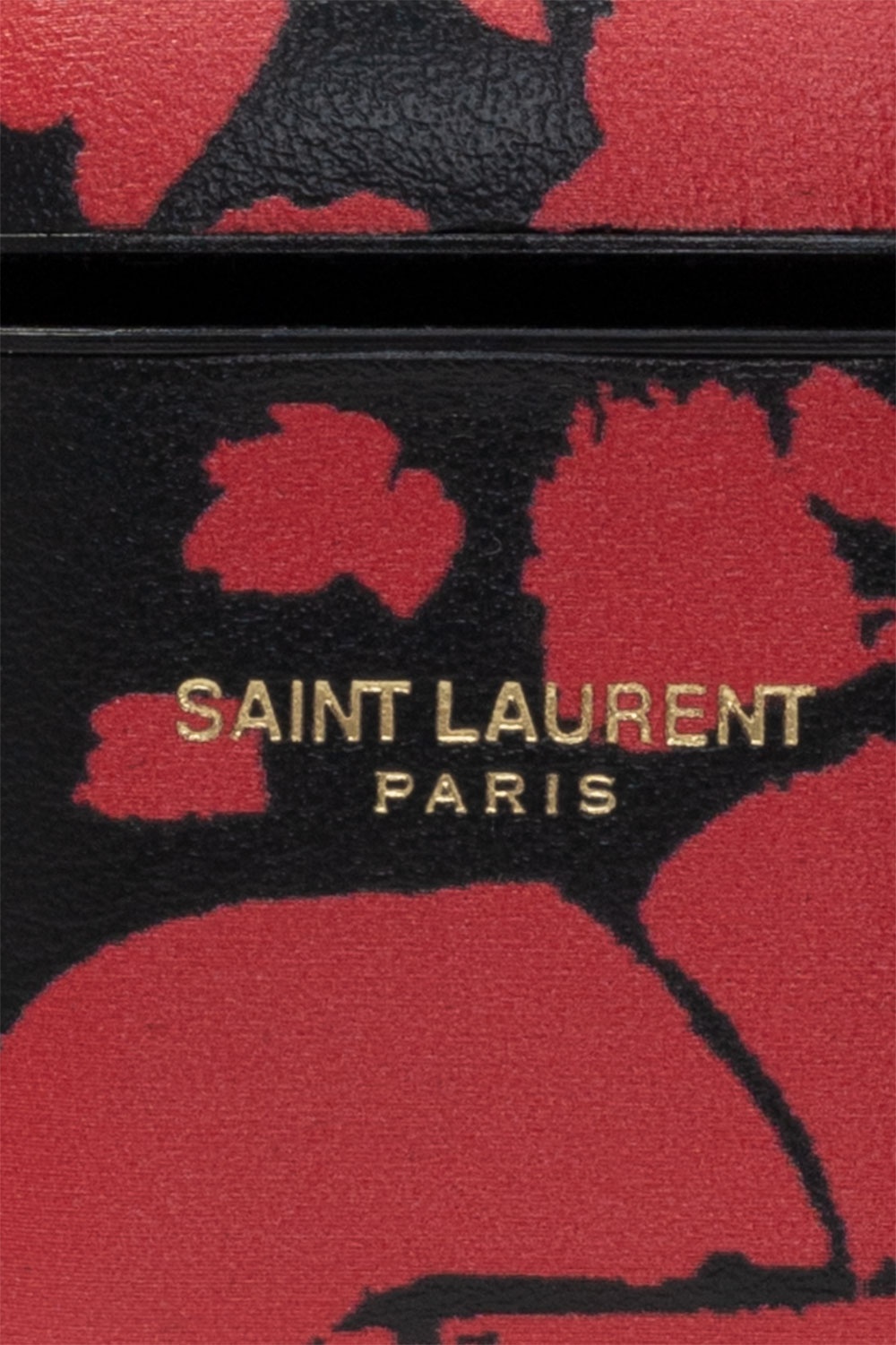 Saint Laurent AirPods case with logo